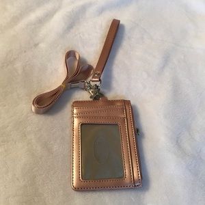 Teskyer Landyard/Wristlet Pink Rose Gold Color